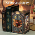 CUTEBEE Book Nook DIY Wooden Dollhouse Bookshop Series Easy Assembly Model Building Kits Birthday Gifts for Adults Teens