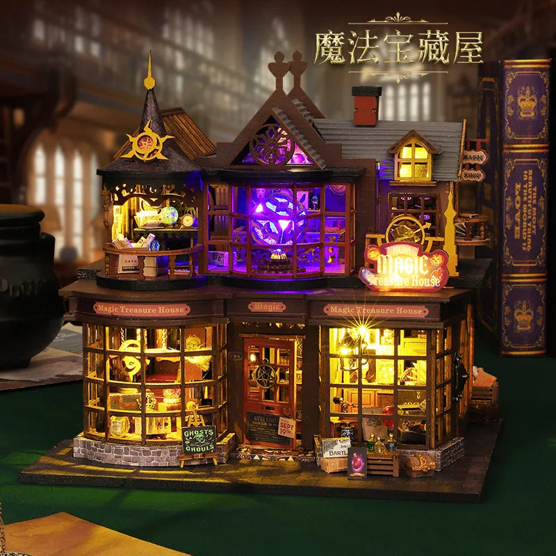 2014 DIY Doll House Wooden Miniature Building Kits  Dollhouse Furniture Accessories Toys for Children Birthday Christmas Gifts | BookNook Store