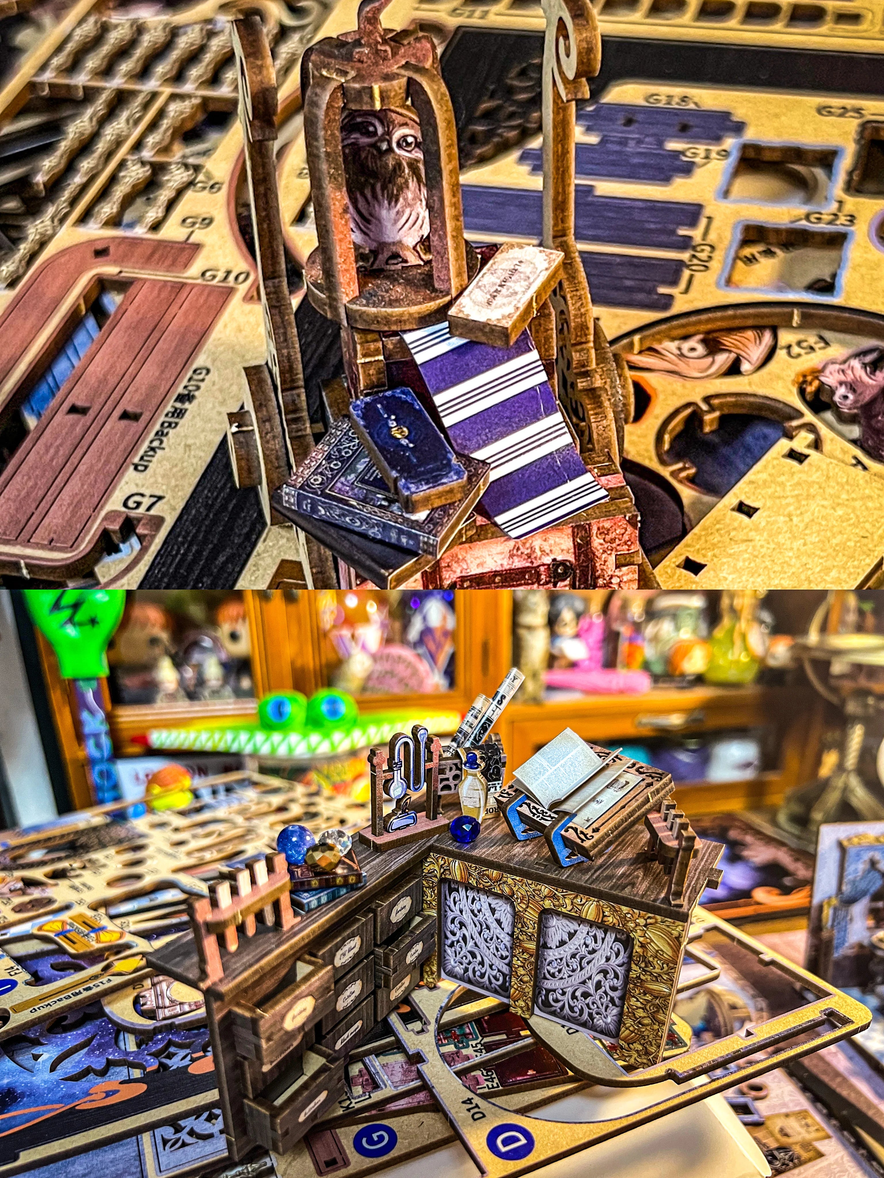 Cutebee DIY Book Nook Kit 3D Wooden Dollhouse Bookshelf Insert Decor Alley Miniature House with Dustproof LED Light Booknook