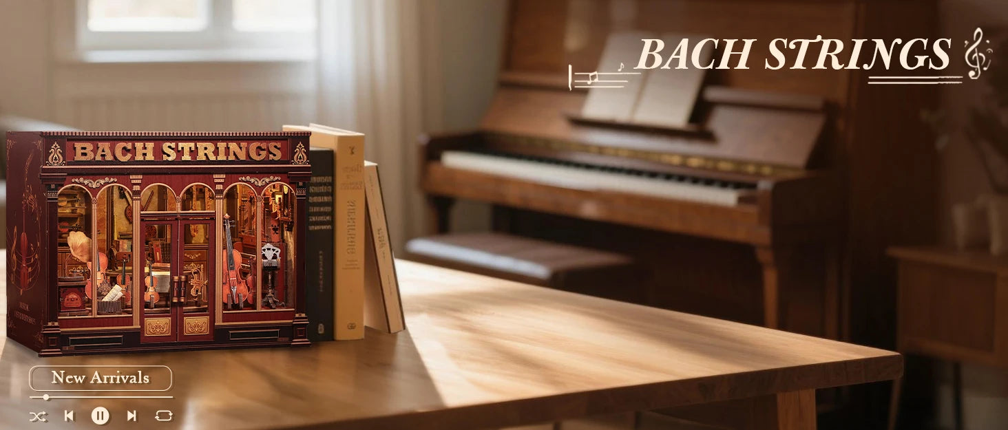 CUTEBEE Book Nook DIY Building Kit with Laser-Cut Precision Pieces 3D Wooden Puzzle  Collectible Desk Home Decor for Gift Idea