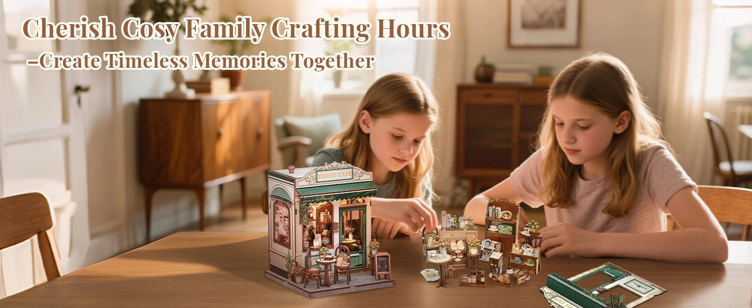 CUTEBEE Book Nook DIY Building Kit with Laser-Cut Precision Pieces 3D Wooden Puzzle  Collectible Desk Home Decor for Gift Idea