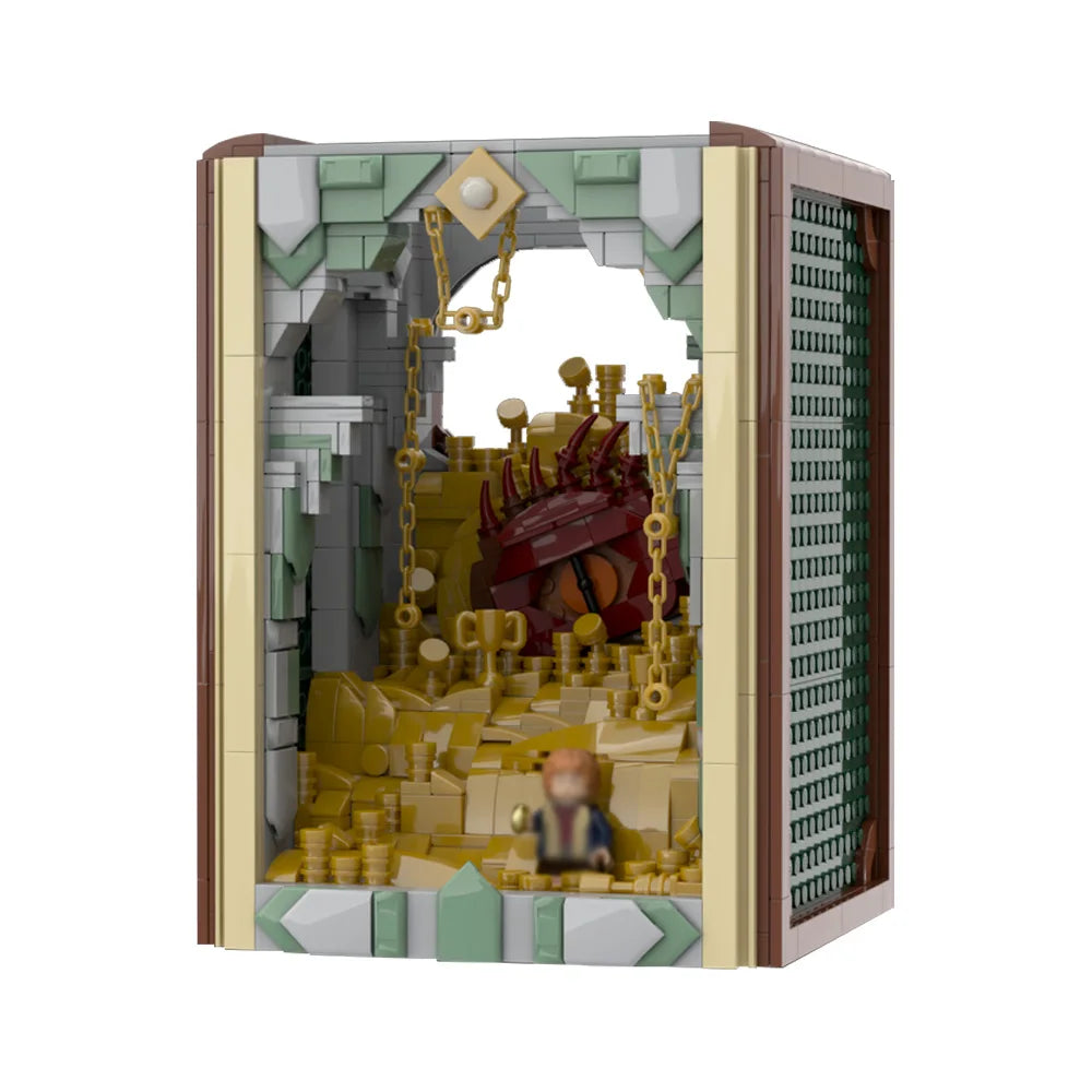 MOC-222251 Book Nook - Smaug Building Blocks Blocks Toy Children's Birthday Gift
