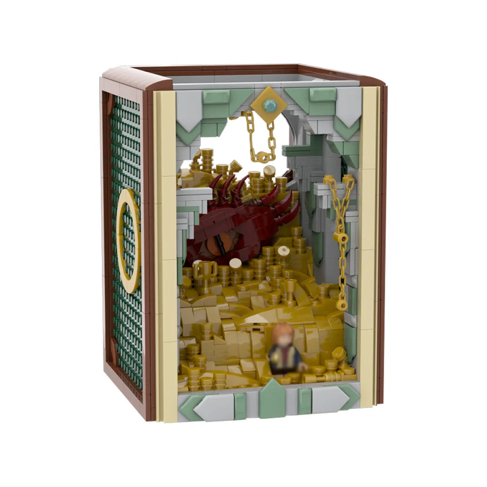MOC-222251 Book Nook - Smaug Building Blocks Blocks Toy Children's Birthday Gift