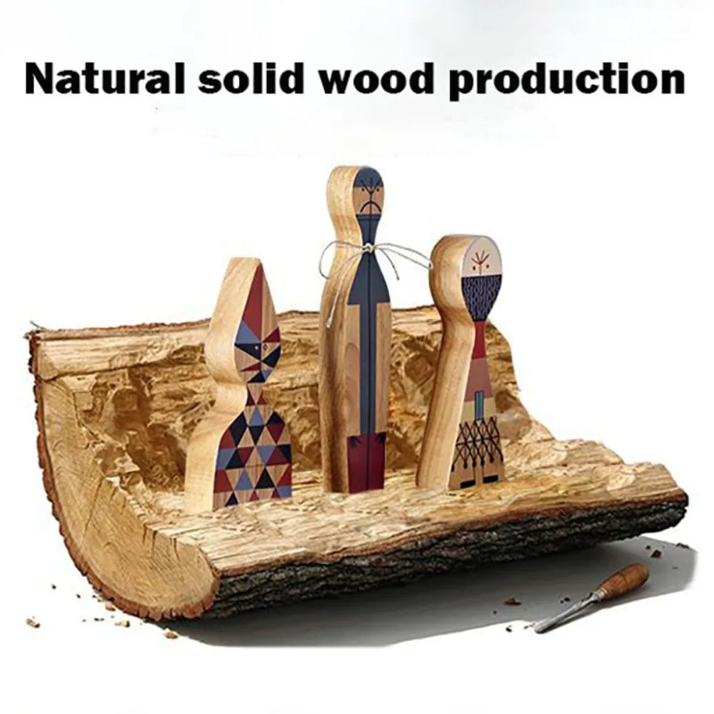 Book Nook Figurines Set Wooden Abstract Ideas Models Miniatures Decoration Living Room Home Decor Table Top Items Accessories