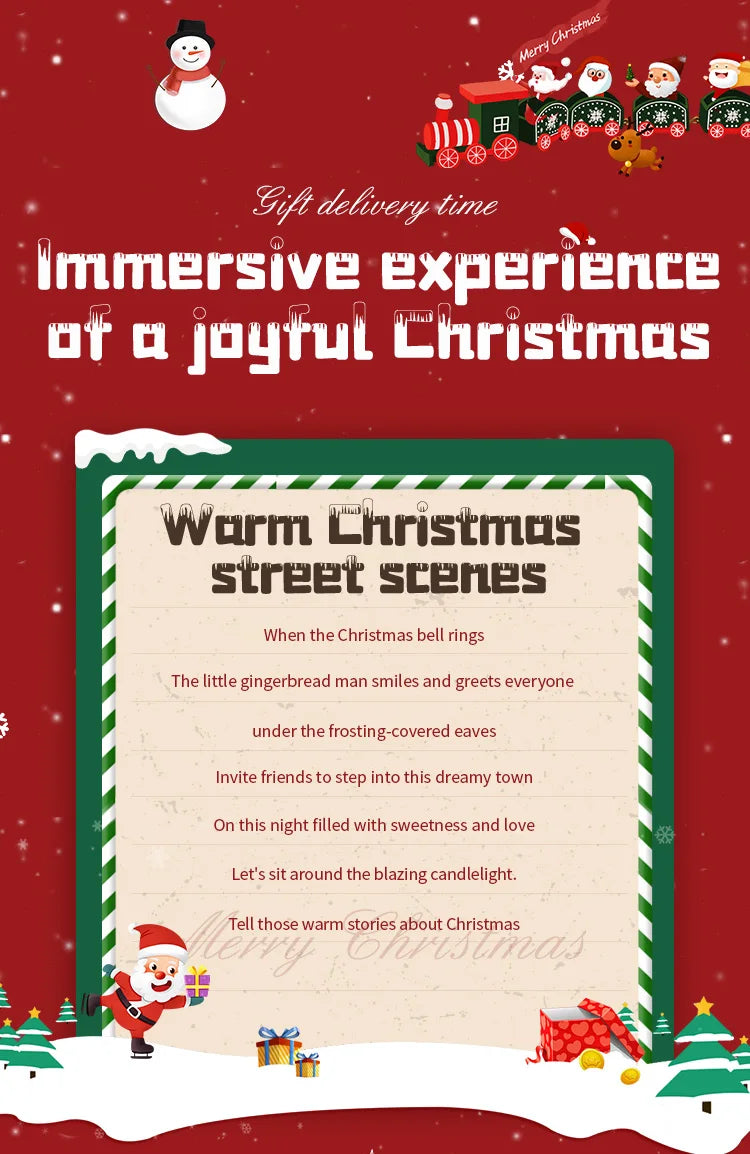 NEW DIY Book Nook Wooden Miniature Model Kits Christmas Street Corner Bookend 3D Puzzle with Light Bookshelf for Friends Gifts