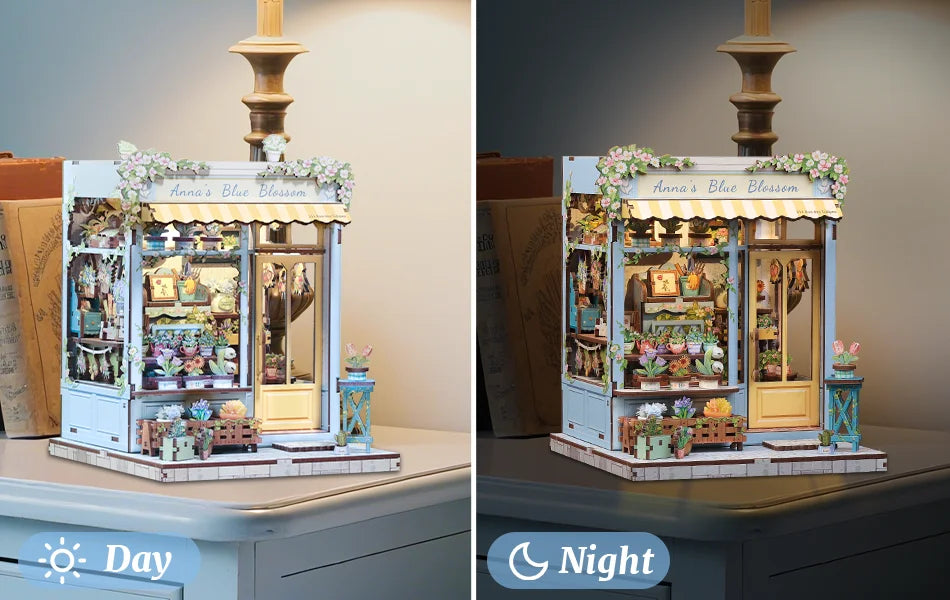 CUTEBEE Book Nook DIY Building Kit with Laser-Cut Precision Pieces 3D Wooden Puzzle  Collectible Desk Home Decor for Gift Idea