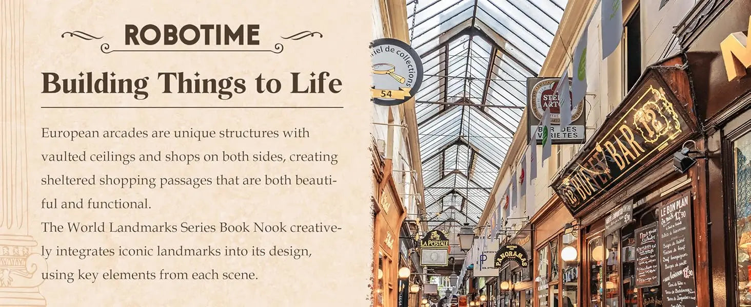 Robotime Arcade Dating Booknook with Dust Cover DIY Miniature Dolls House Kit 3D Wooden Puzzle Bookend Bookshelf Decor Gift