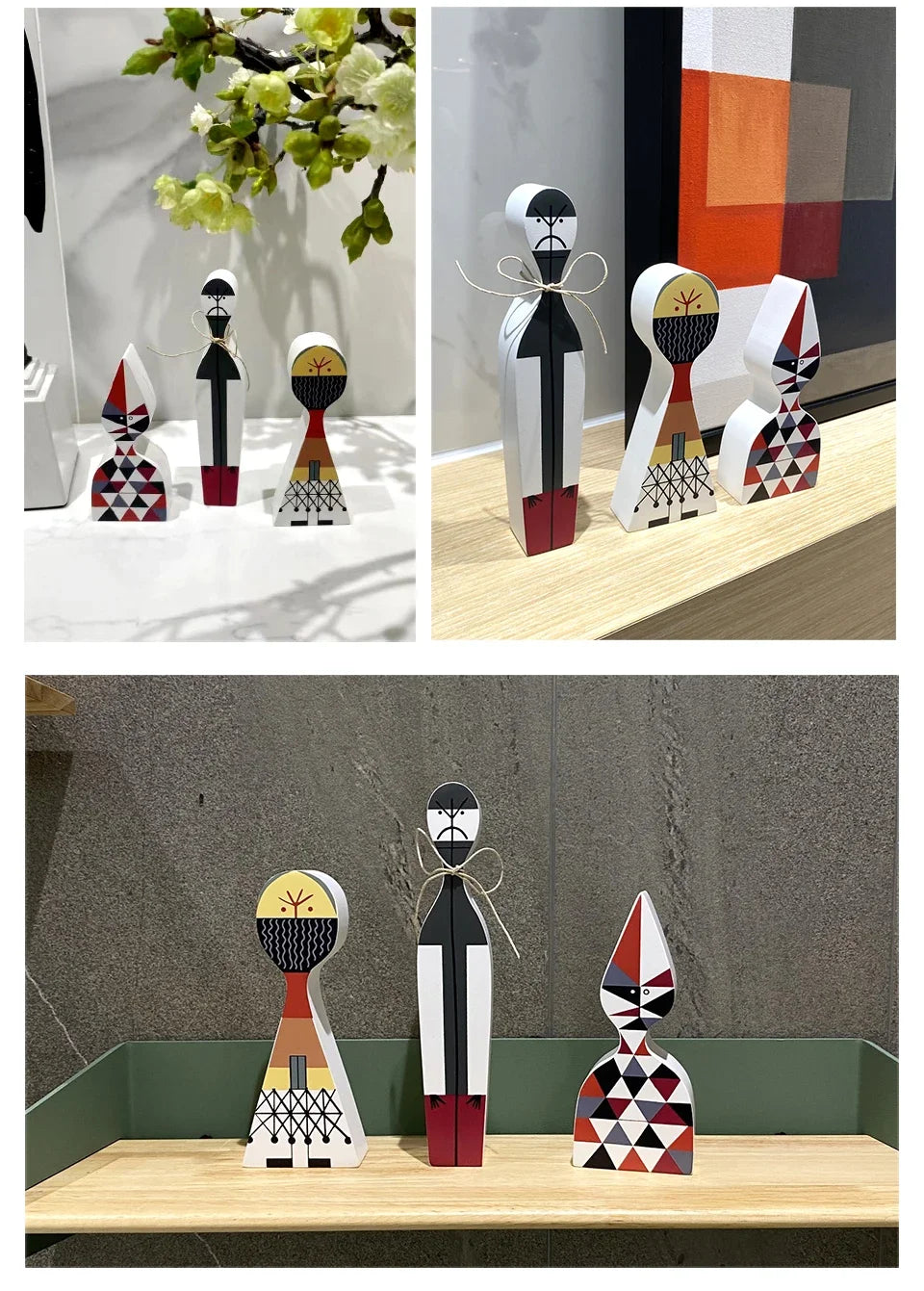 Book Nook Figurines Set Wooden Abstract Ideas Models Miniatures Decoration Living Room Home Decor Table Top Items Accessories