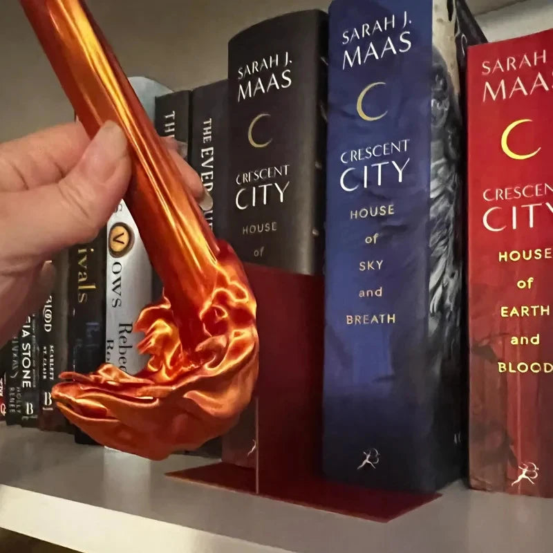 Novelty Dragon Flame Book Nook Adornment, a Perfect Birthday Gift.