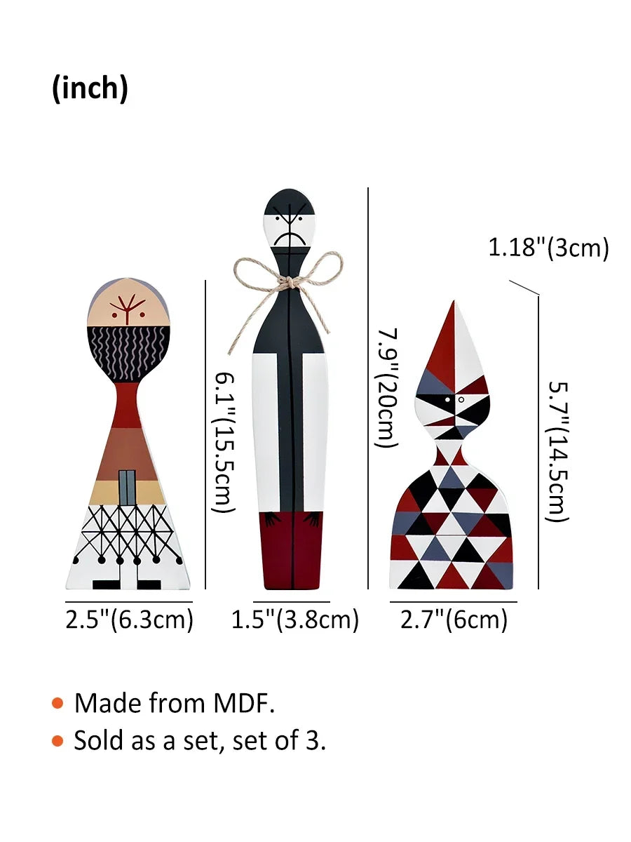 Book Nook Figurines Set Wooden Abstract Ideas Models Miniatures Decoration Living Room Home Decor Table Top Items Accessories