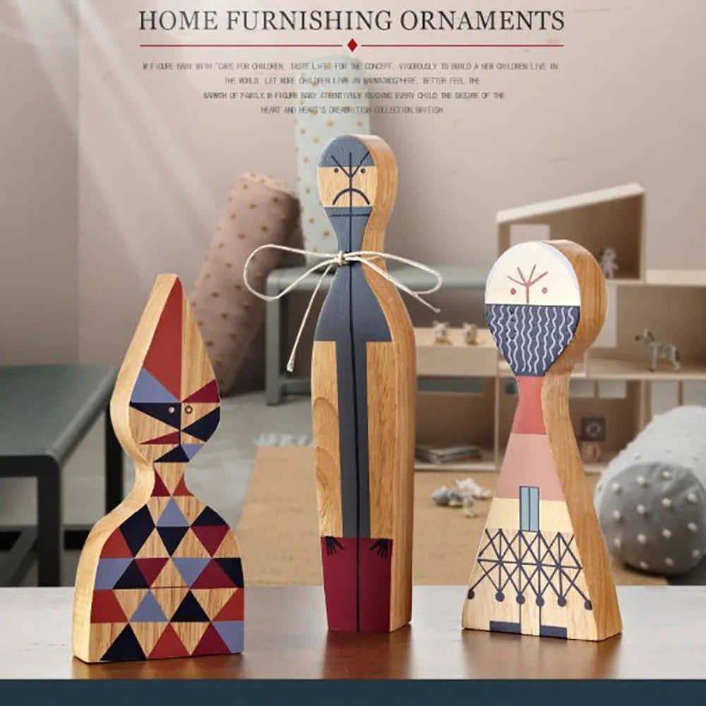 Book Nook Figurines Set Wooden Abstract Ideas Models Miniatures Decoration Living Room Home Decor Table Top Items Accessories