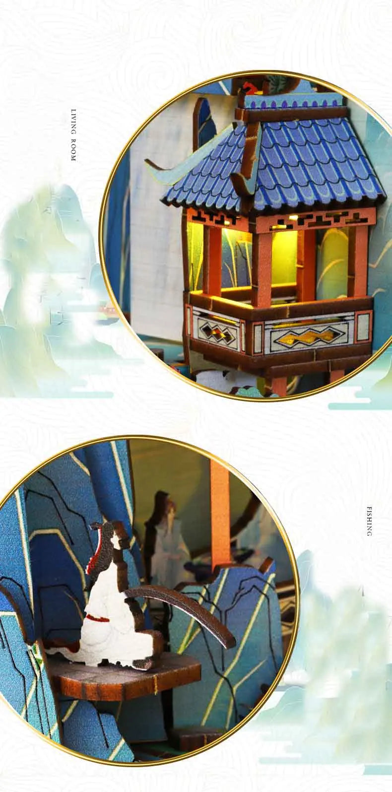 Book Nook Shelf Insert  Casa Miniature Doll House Kit Toys Home Dollhouse Bookends Furniture Wooden Bookshelf Birthday Gifts