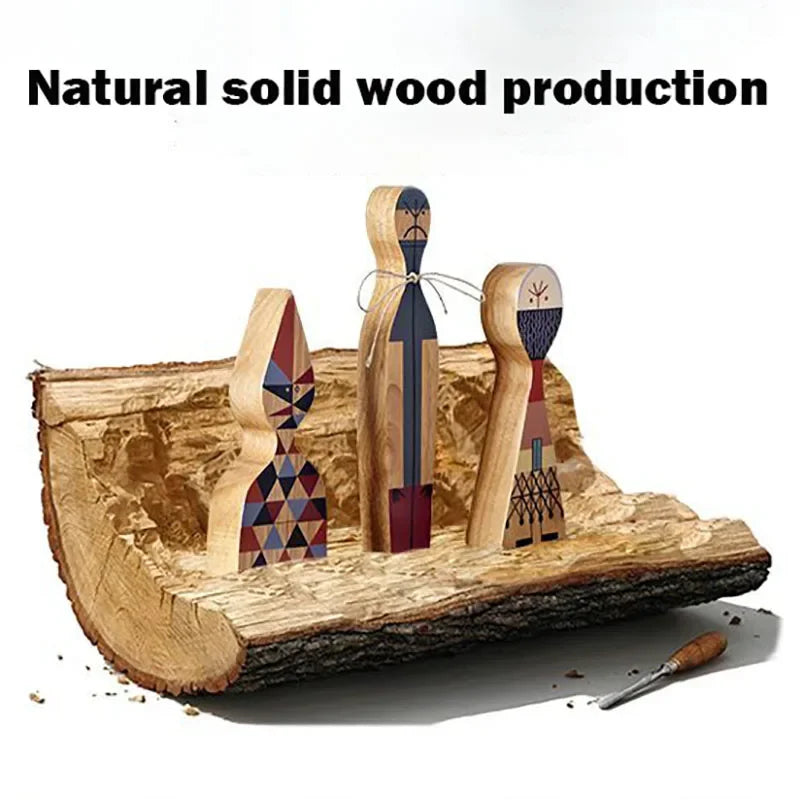 Book Nook Figurines Set Wooden Abstract Ideas Models Miniatures Decoration Living Room Home Decor Table Top Items Accessories