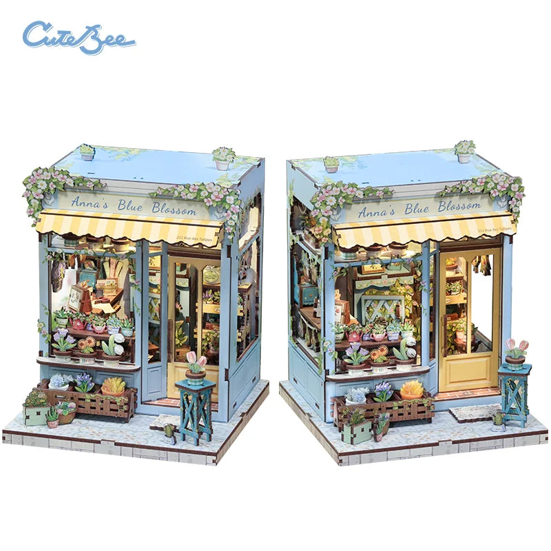 CUTEBEE Book Nook DIY Building Kit with Laser-Cut Precision Pieces 3D Wooden Puzzle  Collectible Desk Home Decor for Gift Idea