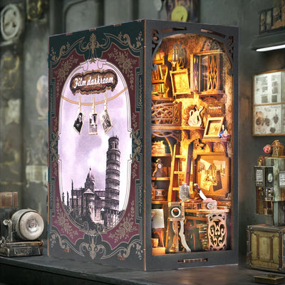 Booknook Kit DIY Wooden Puzzle Miniature House Kit For Bookshelf Room Decoration Insert Magic Dollhouse home improvement