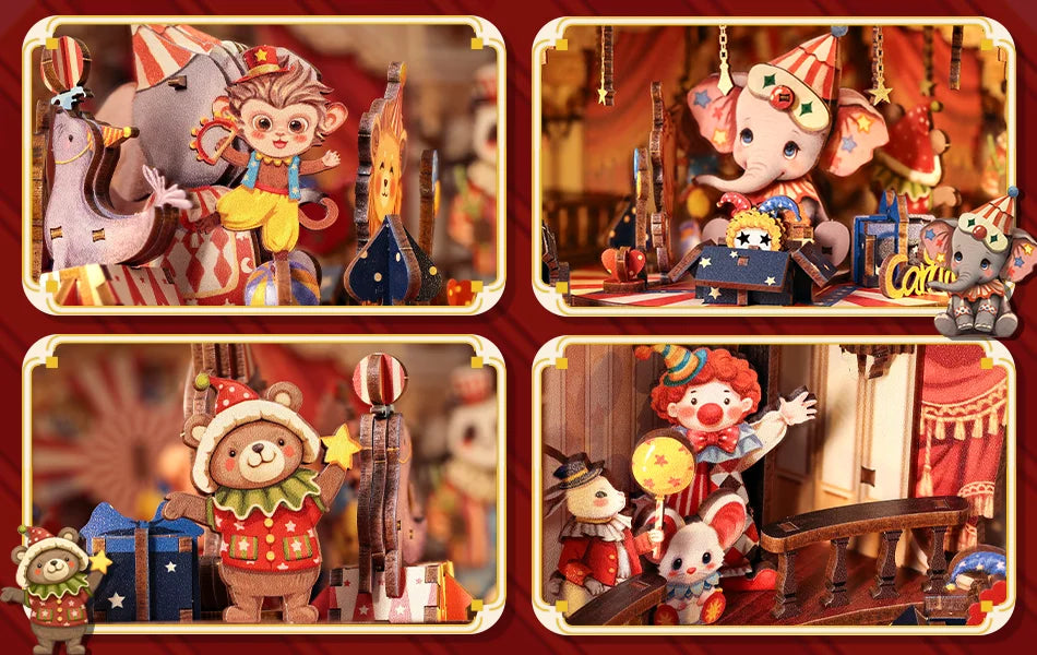 CUTEBEE Book Nook DIY Building Kit with Laser-Cut Precision Pieces 3D Wooden Puzzle  Collectible Desk Home Decor for Gift Idea