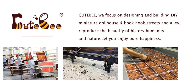 CUTEBEE Book Nook Miniature Doll House Kit With Touch Light Dust Cover Booknook Toys For Birthday Gifts Magic Nebula Common Room