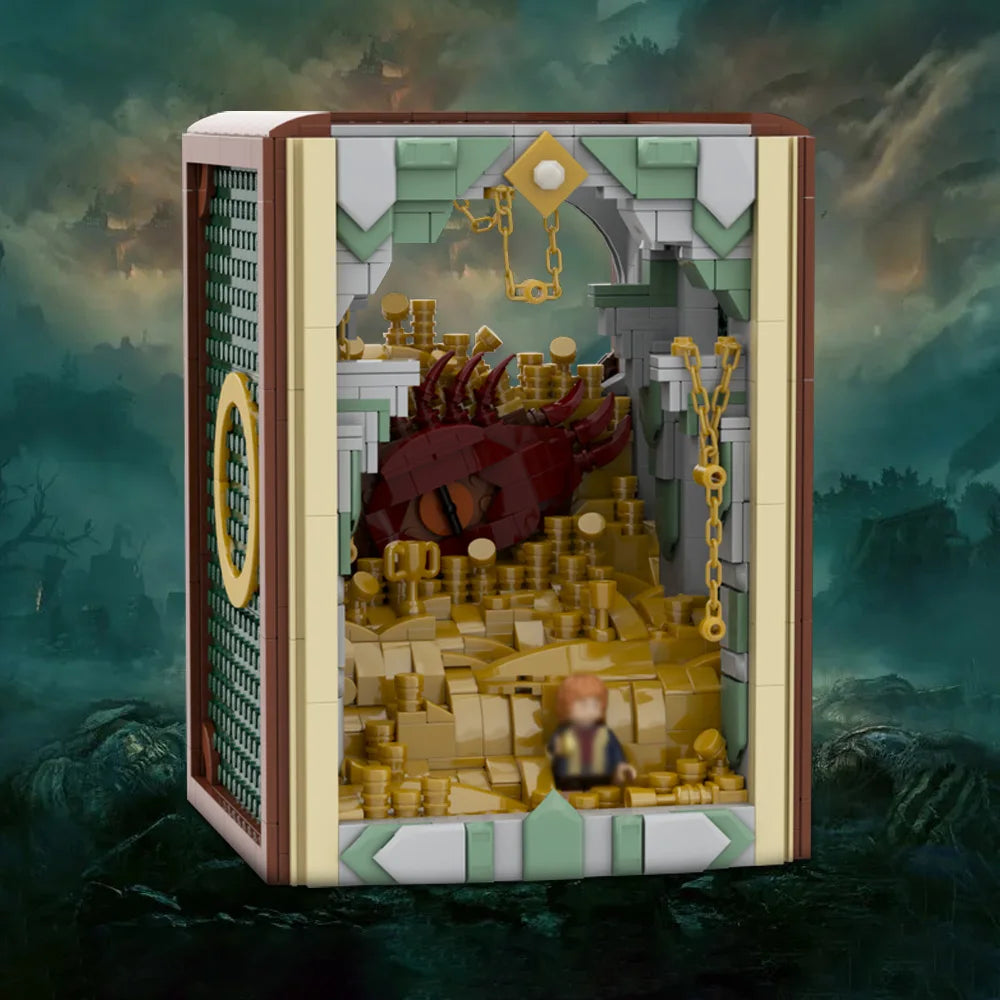 MOC-222251 Book Nook - Smaug Building Blocks Blocks Toy Children's Birthday Gift