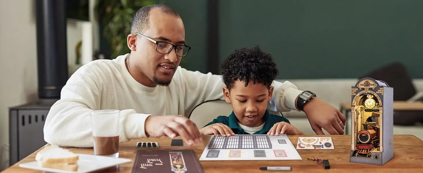 Robotime Rolife DIY Book Nook Wooden Miniature Doll House for Bookshelf Insert Furniture