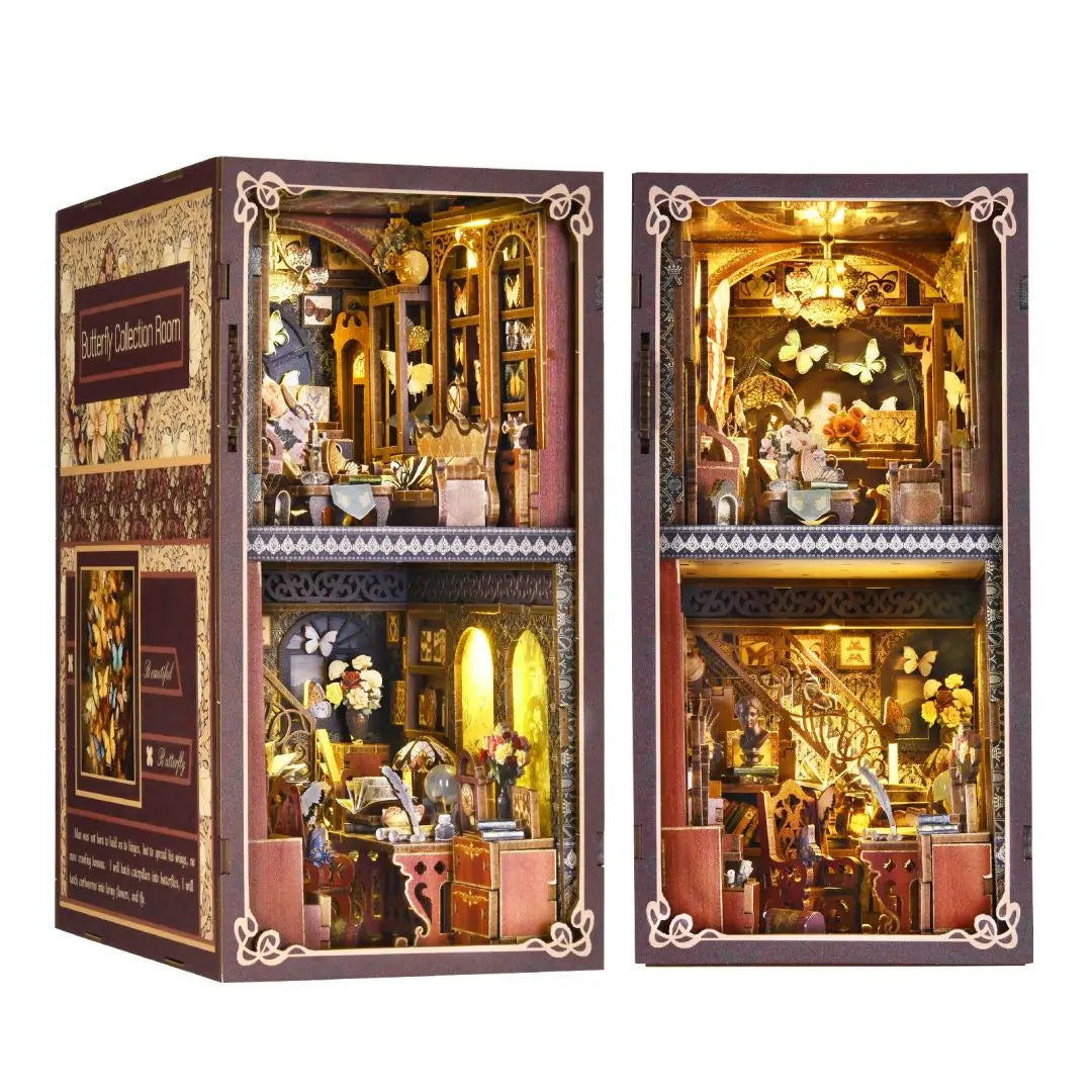 Booknook Kit DIY Wooden Puzzle Miniature House Kit For Bookshelf Room Decoration Insert Magic Dollhouse home improvement