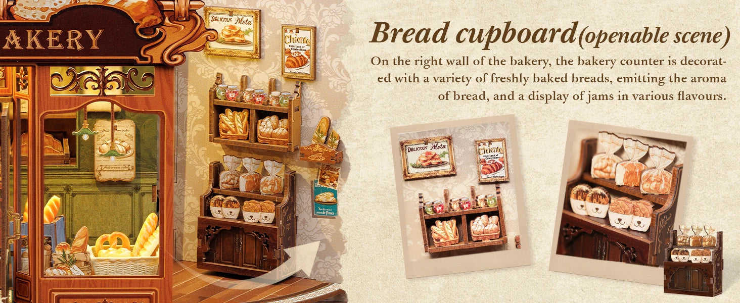 CUTEBEE Book Nook DIY Building Kit with Laser-Cut Precision Pieces 3D Wooden Puzzle  Collectible Desk Home Decor for Gift Idea