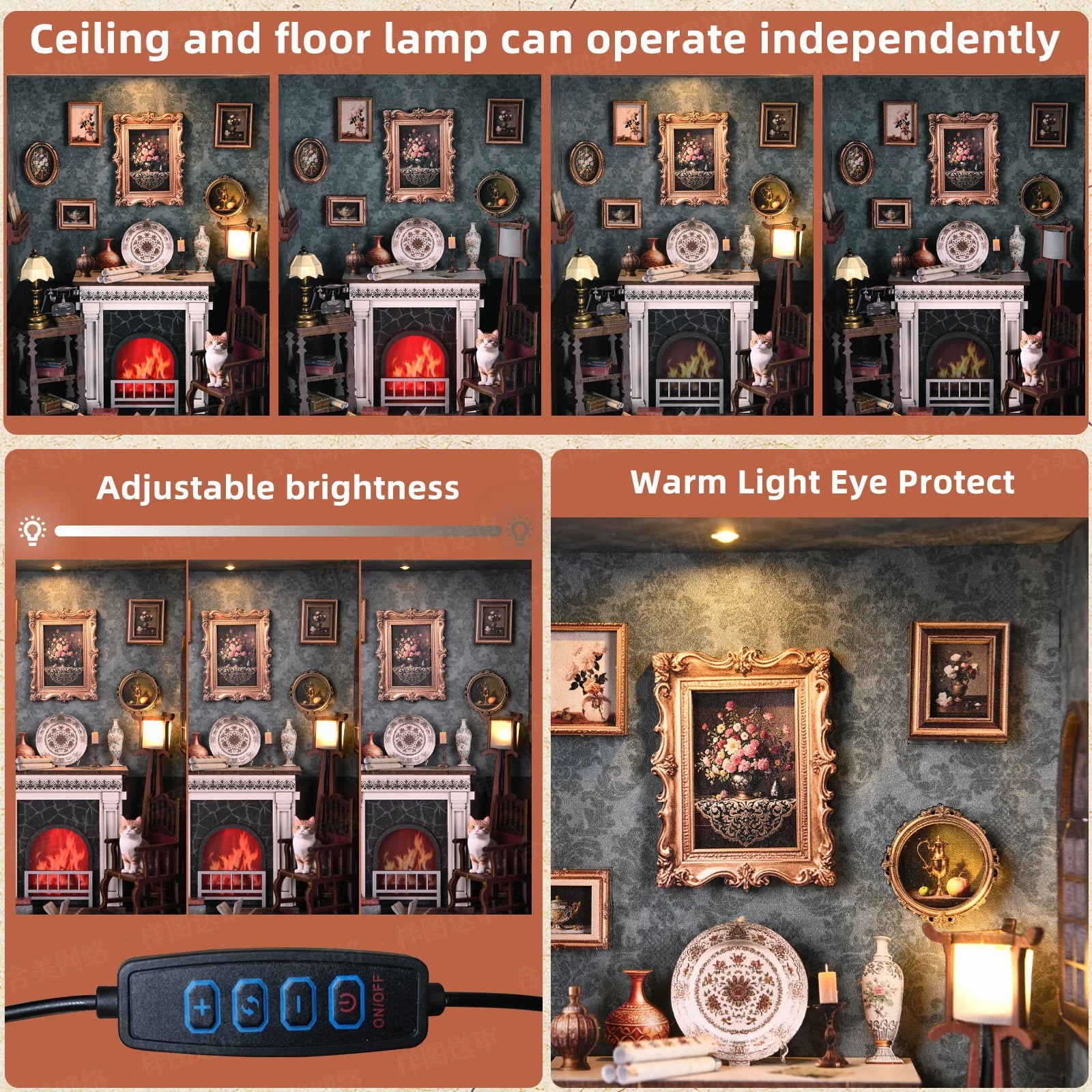 Book Nook Kit Tailor's Shop DIY 3D Wooden Puzzle Dollhouse Photo frame ornament Model Bookend Building Home Decoration