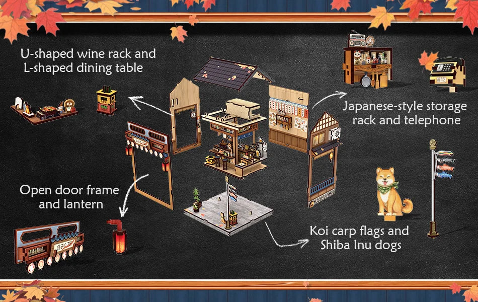 CUTEBEE DIY Book Nook Kit Miniature Dollhouse with Light Wooden Bookshelf Insert Retro Booknook Christmas Birthday Party Gift