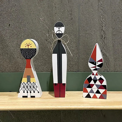 Book Nook Figurines Set Wooden Abstract Ideas Models Miniatures Decoration Living Room Home Decor Table Top Items Accessories