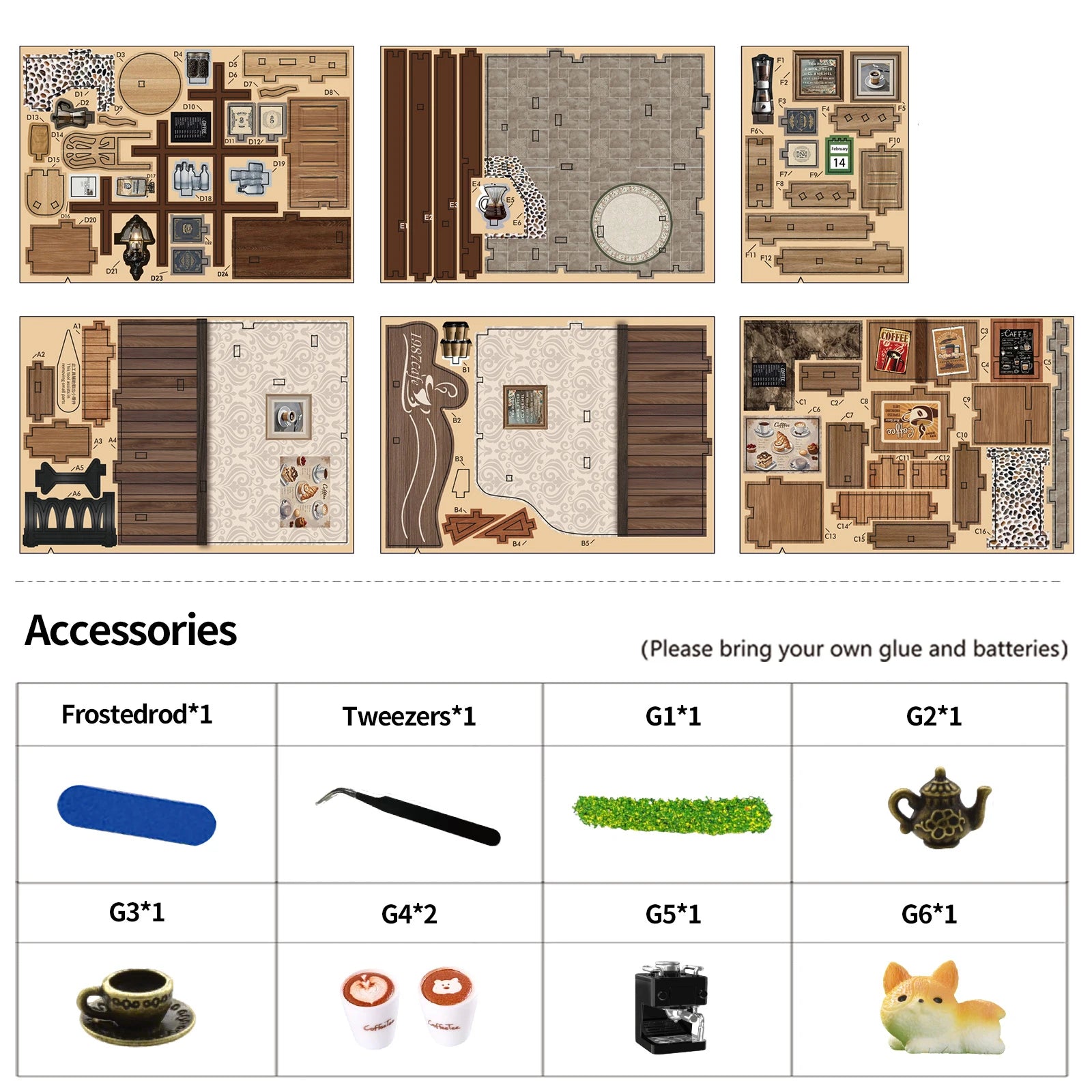 Booknook Coffee House DIY Miniature House Elegant Casual Design Cafe Atmosphere   Assembly Model For Birthday Gifts Home Decor