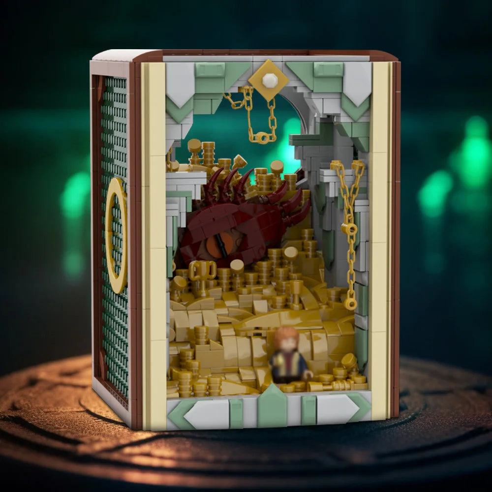 MOC-222251 Book Nook - Smaug Building Blocks Blocks Toy Children's Birthday Gift