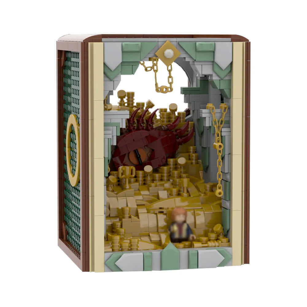 MOC-222251 Book Nook - Smaug Building Blocks Blocks Toy Children's Birthday Gift