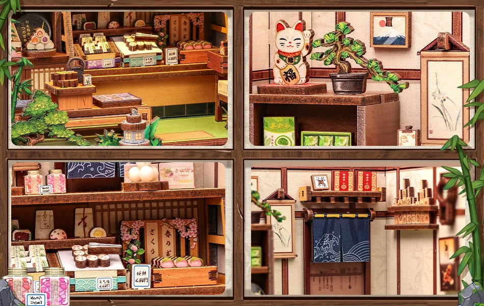 CUTEBEE Book Nook DIY Building Kit with Laser-Cut Precision Pieces 3D Wooden Puzzle  Collectible Desk Home Decor for Gift Idea