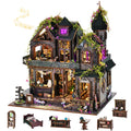 Magic Castle 3D DIY Wooden Book Nook Kit Handmade Dollhouse Model Bookend Building Puzzle Home Decor