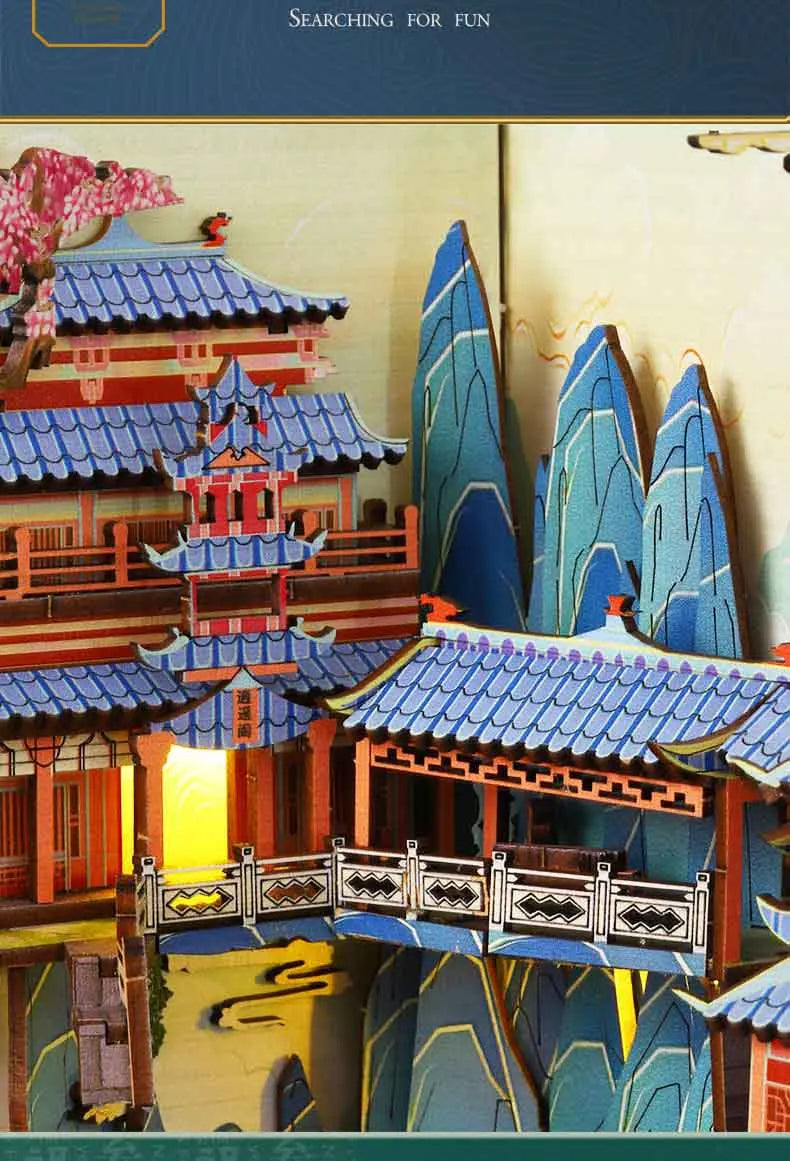 Book Nook Shelf Insert  Casa Miniature Doll House Kit Toys Home Dollhouse Bookends Furniture Wooden Bookshelf Birthday Gifts