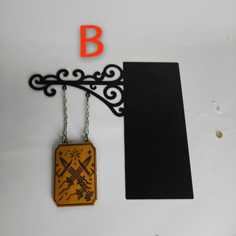 Book Nook Tavern Signs Library Shelf Divider Creative Bookstore Decor Vintage Metal Bookmarks for Reading Corner Library