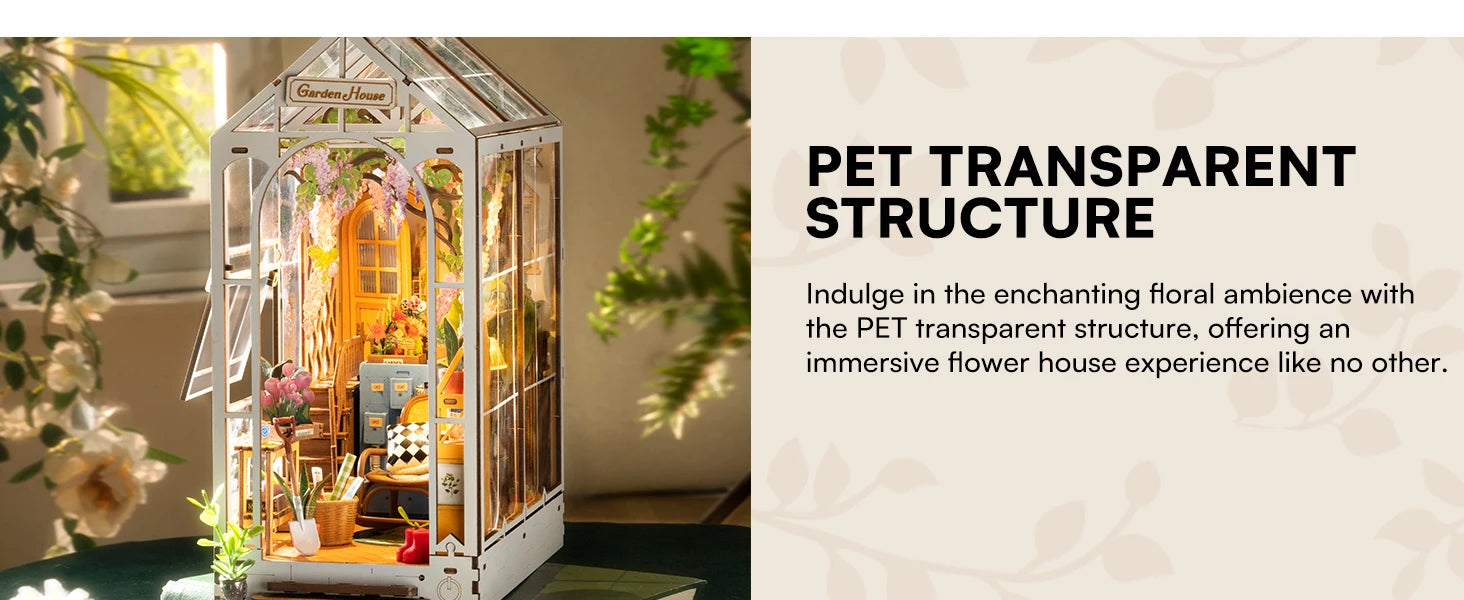 Robotime Rolife DIY Book Nook Wooden Miniature Doll House for Bookshelf Insert Furniture