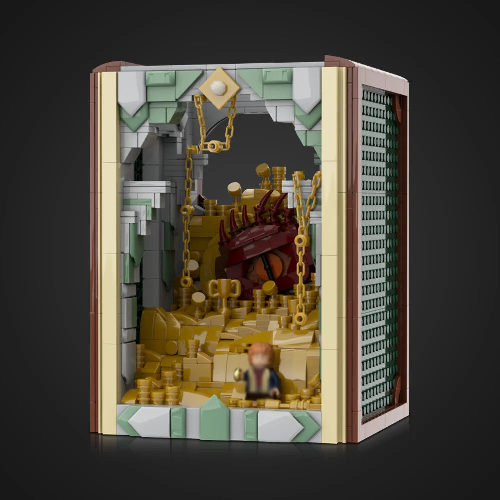 MOC-222251 Book Nook - Smaug Building Blocks Blocks Toy Children's Birthday Gift