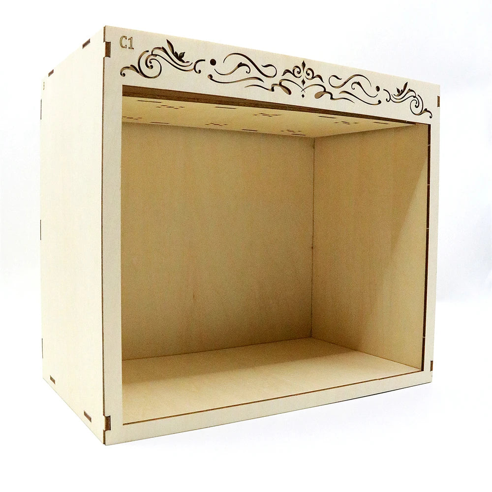 Book Nook Kit Creativity DIY 3D Puzzle Wooden with LED Light Carving Free Engraving Custom Name Figurines Dollhouse Birthday